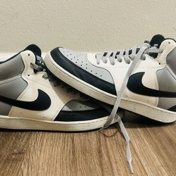 Men's Nike Court Vision Mid NN Lt Smoke Grey/Black-Sail (DN3577 002) 