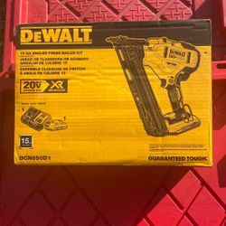 Dewalt   Finish  Nailer. Kit. 15 GA.  DCN650D1