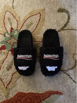Black Balenciaga Slides size 11