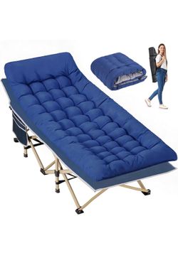 Candockway Folding Camping Cot with Mattress for Adults