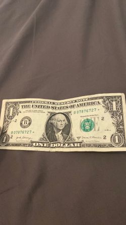 Rare 2017A  one dollar bill