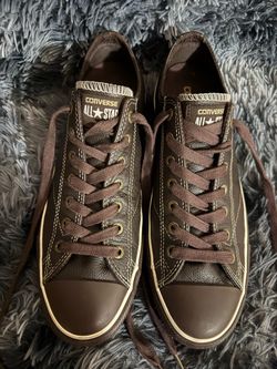 Converse Chuck Taylor All Star Brown Leather Low Top - Men Size 11