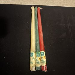 Hearth Side 12 inch taper candles 10 pack - 3 red, 3 white, 4 green