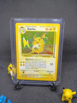 Pokemon 1999 raichu holo fossil lp