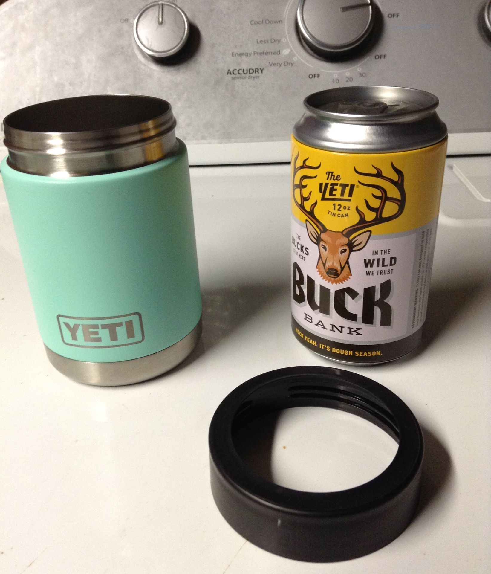 Yeti cuzi with coin bank