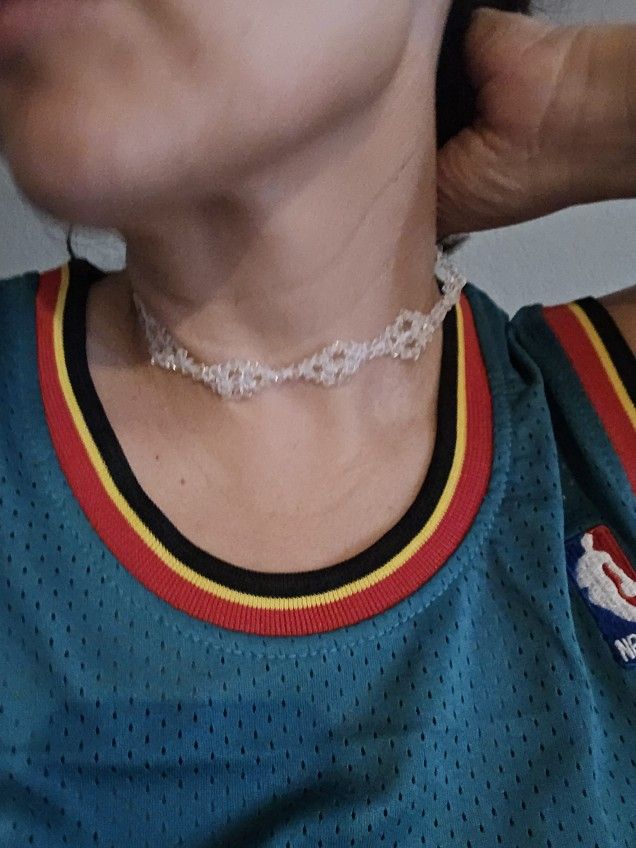 Vintage Crystal Choker With Bracelet