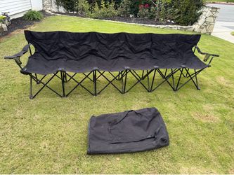 6 person folding team bench