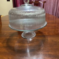 Cake Stand With glass Dome 