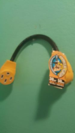 Camco Rv adapter generator cord..125 volts/3750 30 amp male to 50 amp female...Brand new!
