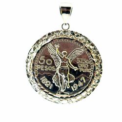 Men’s 10k Yellow Gold Peso Style Nugget Pendant for Necklace GP3130152