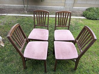 Antique Vintage Mid Century Stakmore Folding Chairs