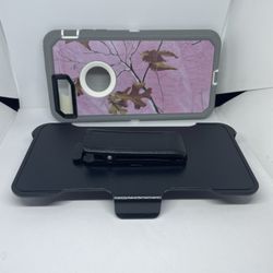 For iPhone 7 Plus / 8 Plus Pink Camouflage Belt Clíp Case 