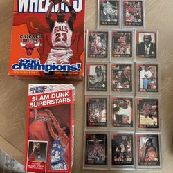 Michael Jordan Slam Dunk Figure Wheaties Box Basketball Baseball Cards