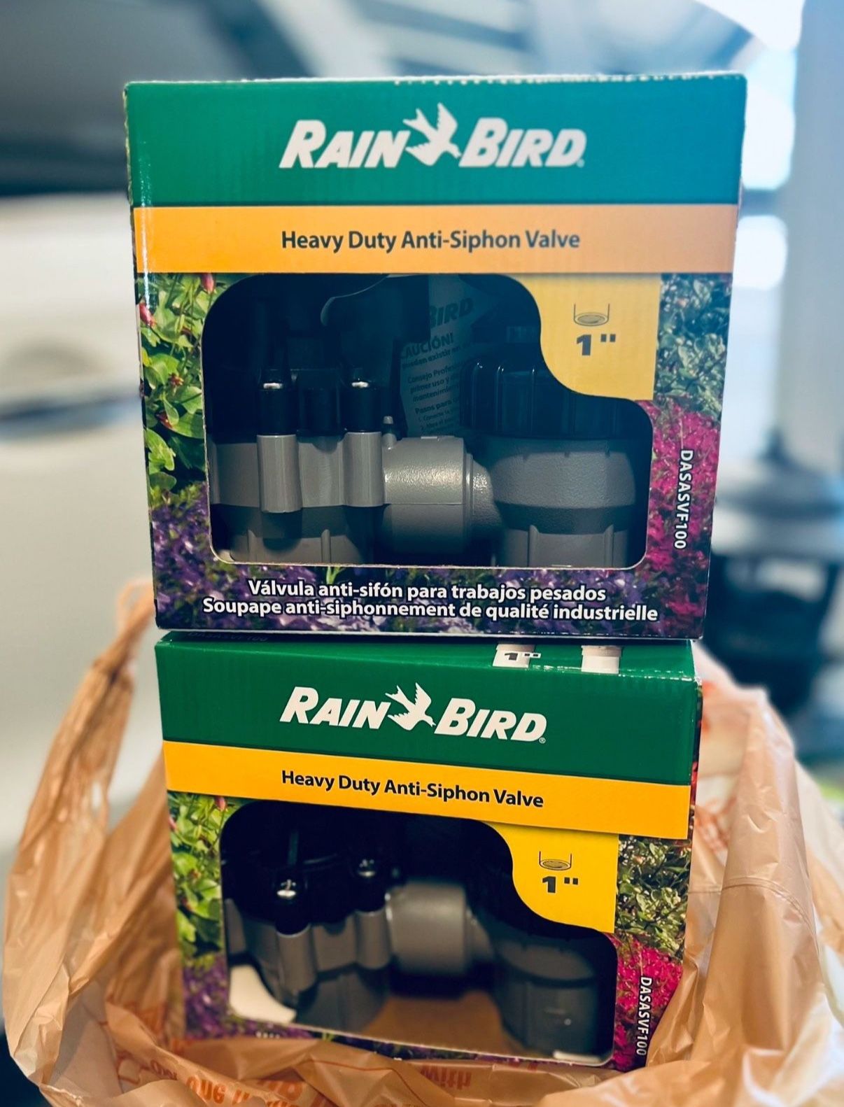 2x NEW Rain Bird Heavy Duty Irrigation 1” Anti-Siphon Valve