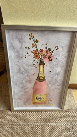Cute girly champagne picture frame