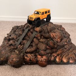 Handmade crawling rock obstacle