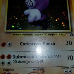 Pokemon Card Poliwrath 