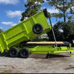 New 2025 AMP 7 x 14 high side 14k dump trailer