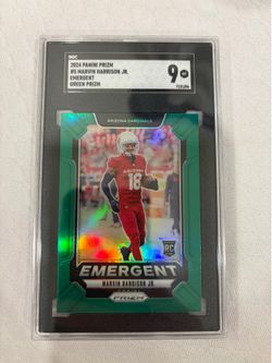 2024 Panini Prizm #5 Marvin Harrison Jr. Emergent Green Prizm