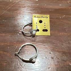 Earrings vintage color silver !