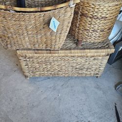 Woven Storage Basket Set – Natural Fiber