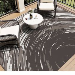 Outdoor Right G Reversible Patio Rug