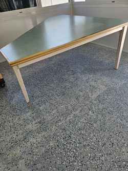 Wood/Formaica Top Dining Table