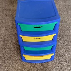 Storage Bins With Drawers Qty 2