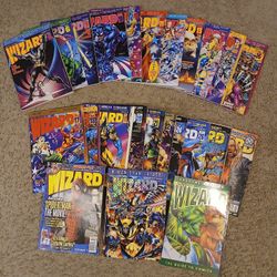 Vintage Wizard Magazine Lot Of 24 Issues From The 90s