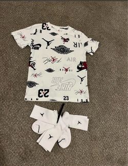 Kids Jordan shirts and socks