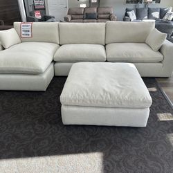 Ultra Plush Sectional With Ottoman 