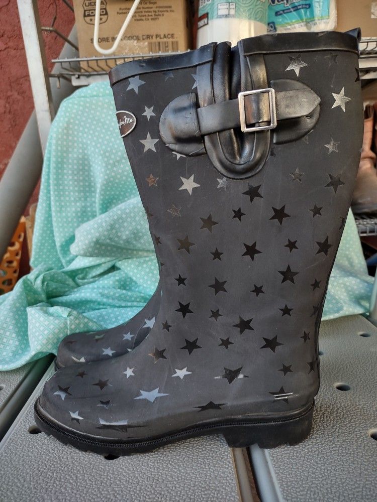 Kkomforme Women's Winter/Rain Boots/Black/Size 7