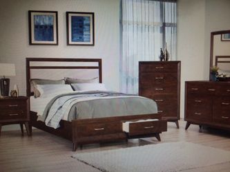 Queen bedroom set 4 piece