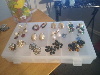 Vintage earring clip ons screw ons