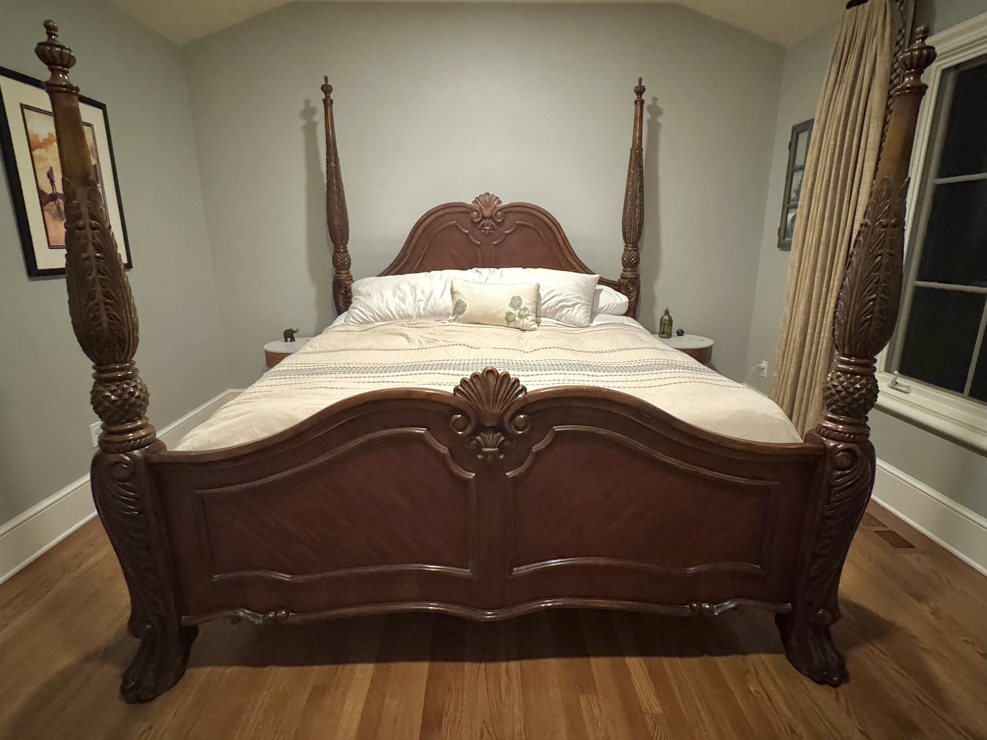 Cal King frame and matress $50 OBO - $50 (portola valley)