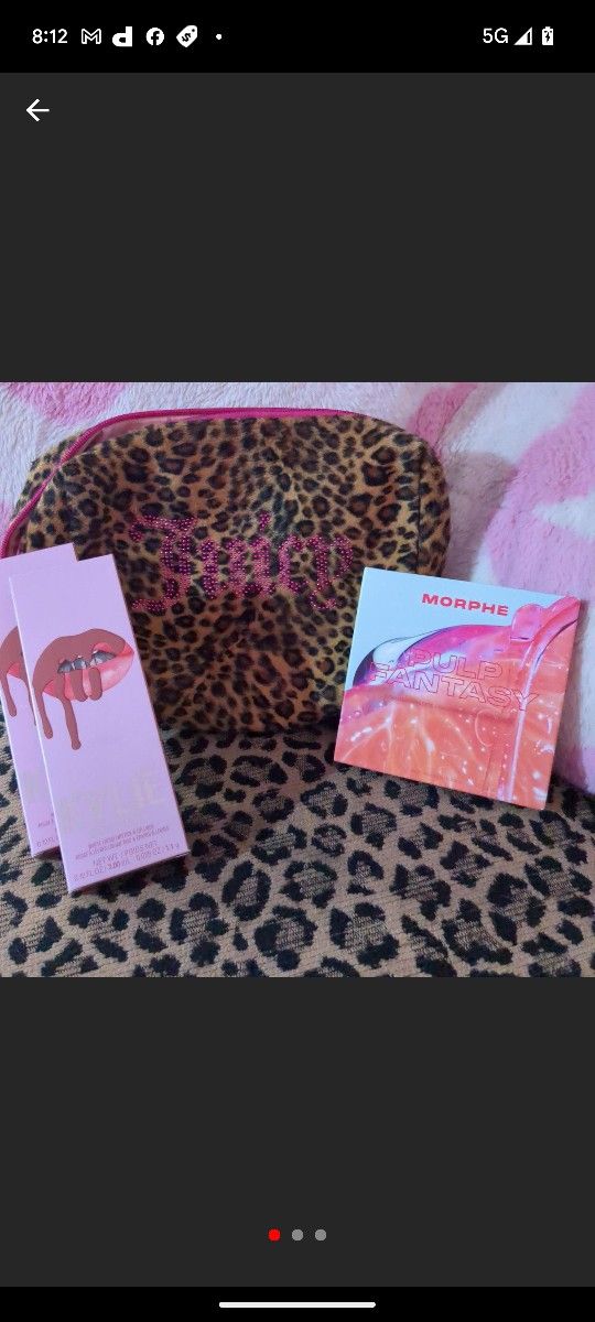 Two Lip Kits And Morphe Pallete And Juicy Bag