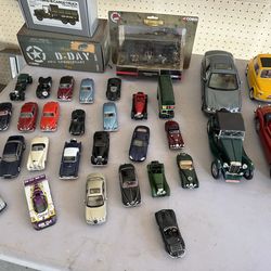 Vintage 1:18 Diecast Car Collection – Jaguar, Bentley, Aston Martin, Corgi & More