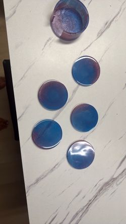 Handmade epoxy coasters and coaster
