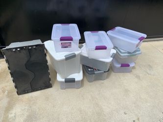 Empty storage bins