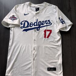 Ohtani 2024 World Series Los Angeles Dodgers Authentic Nike Elite Jersey Size 48