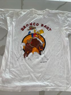 Vintage Bronco Bart Shirt Simpsons