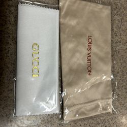 Small Designer Dust Bag And Eyeglass Cleaner