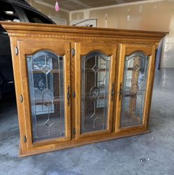 Vintage Golden Oak Display