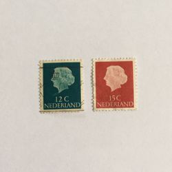 1953 And 1954 Nederland Postage Stamps