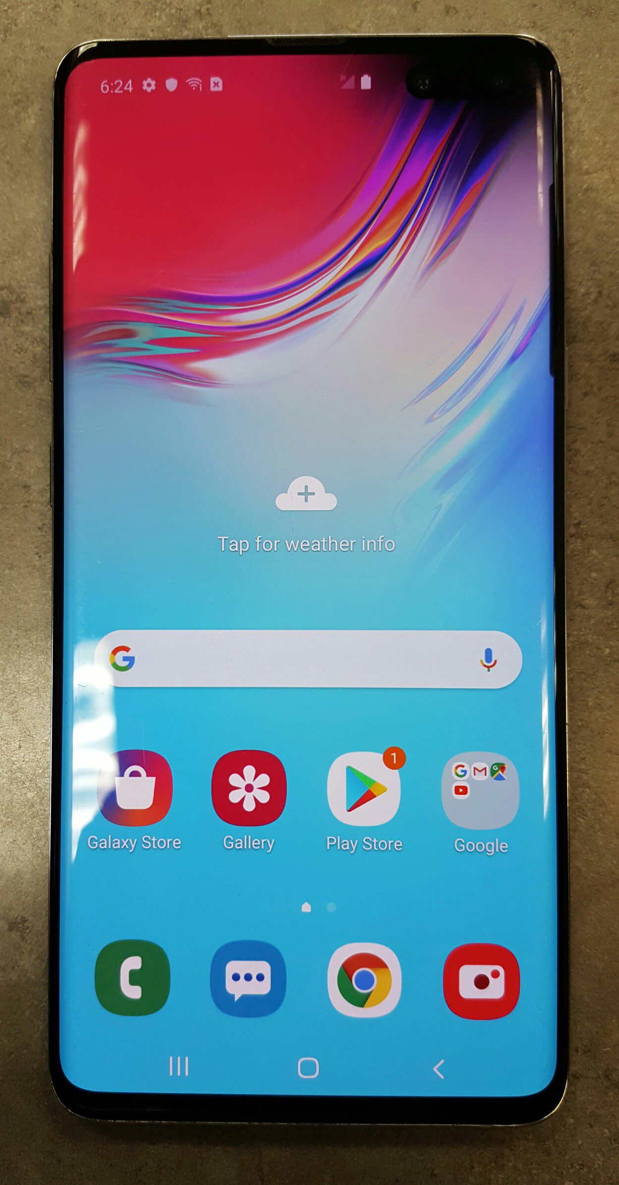 Verizon Samsung Galaxy S10 5g 256gb Silver Android Smart Cell Phone
