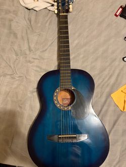 Rogue Starter Acoustic Guitar burst blue