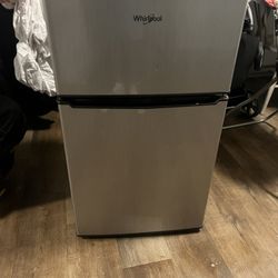 Whirlpool Stainless Steel Mini Fridge! 