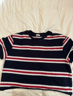 Brandy Melville Striped Cropped Top