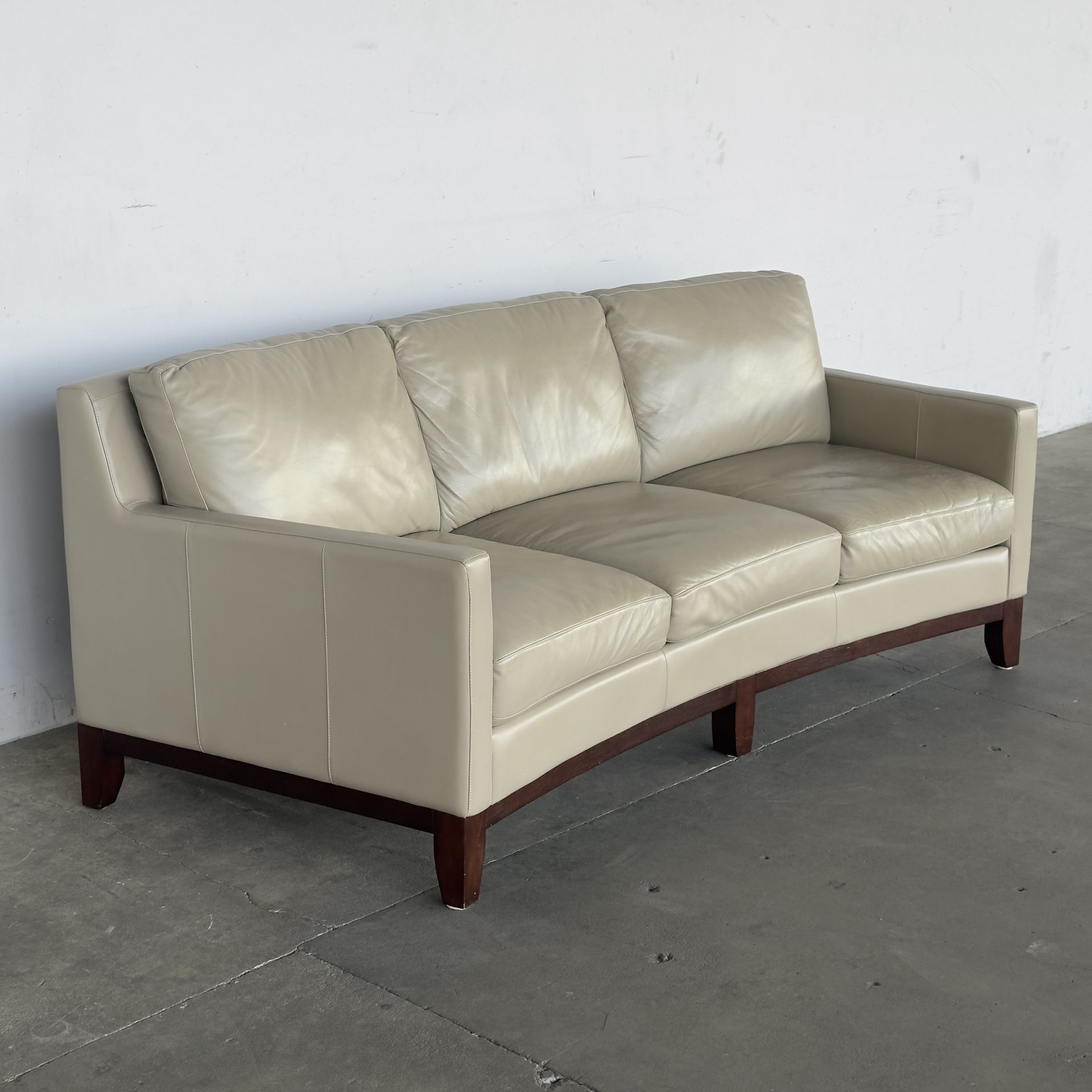 Leather Curved Sofa -Delivery Available