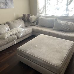 Large Couch With Ottoman 